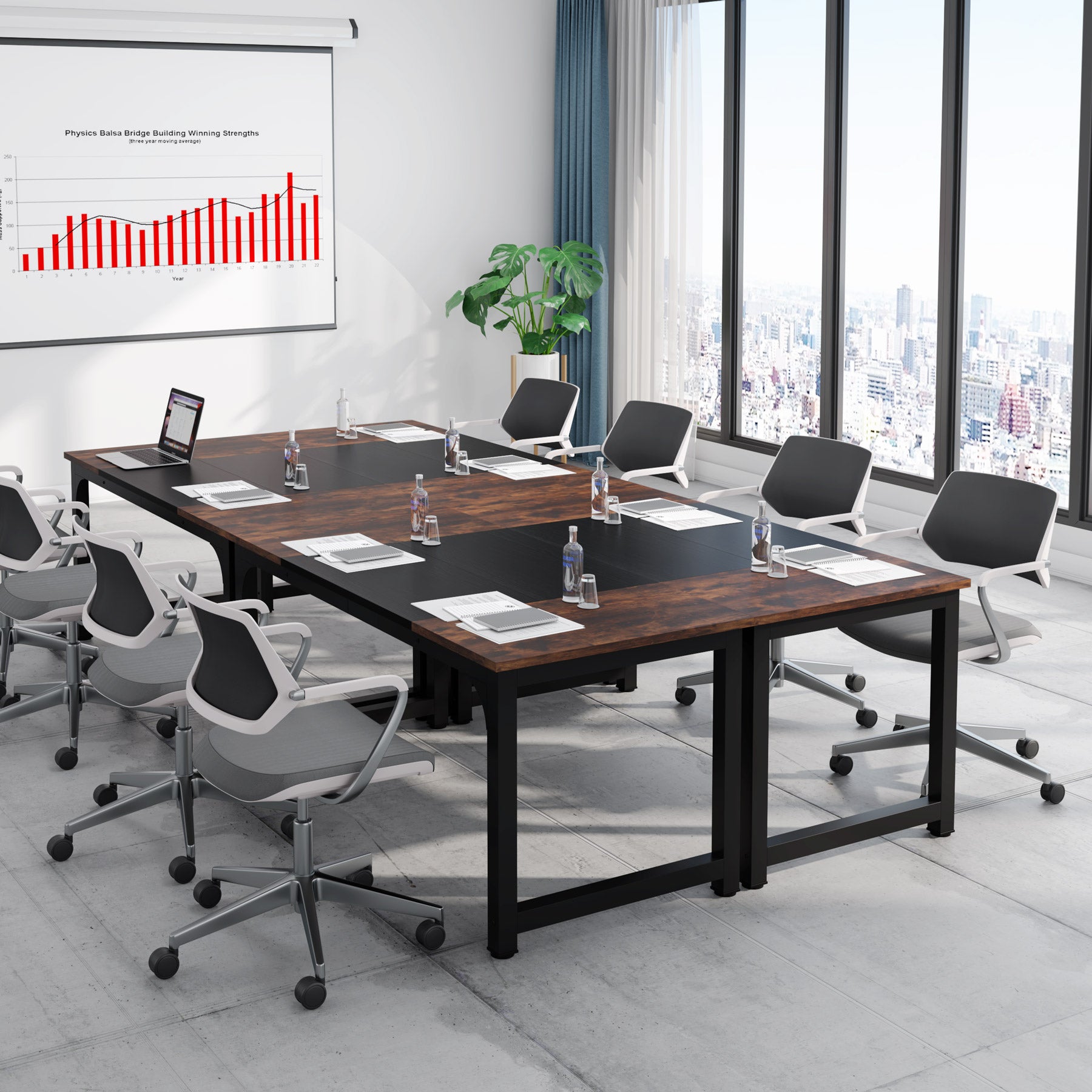 Simple Conference Table Computer Desk